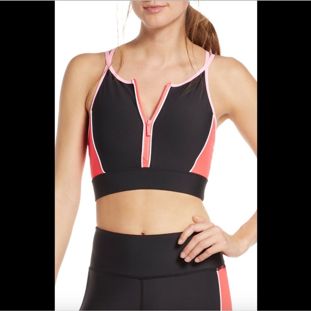 NWT‎ SOUL BY SOULCYCLE Zip Front Scuba Sports Bra